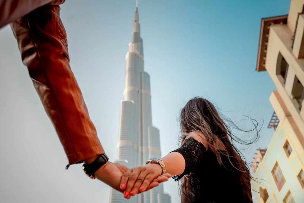 Dreamy pre-wedding shoot at Burj Khalifa