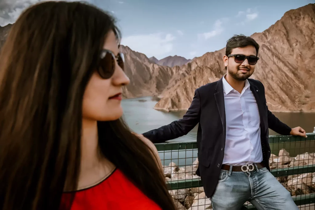 Scenic beauty of Hatta Dam captured in pre-wedding shoot