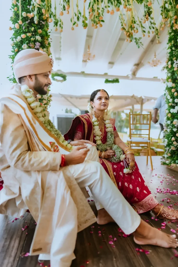 Groom's emotional moment during ceremony