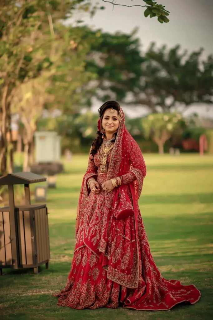 Bride in traditional Muslim attire at Grand Hyatt Kochi